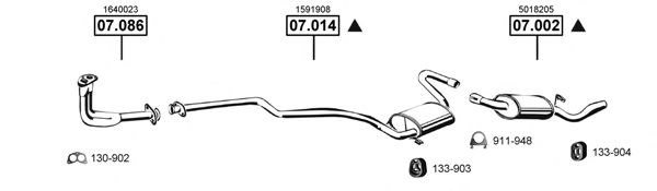 Exhaust System FO070655
