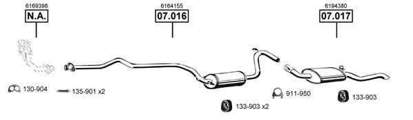 Exhaust System FO070735