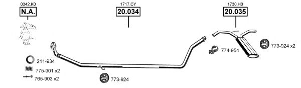 Exhaust System CI090835