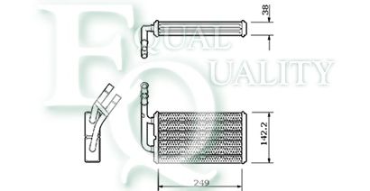 Heat Exchanger, interior heating RR0077