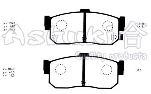 Brake Pad Set, disc brake N011-00