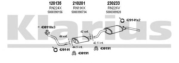 Exhaust System 720536E