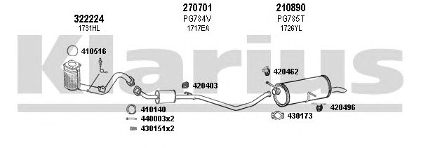 Exhaust System 631055E