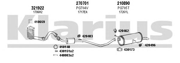 Exhaust System 631058E