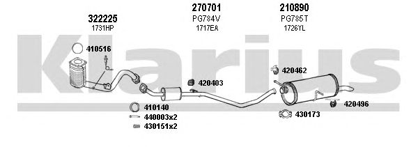 Exhaust System 631060E