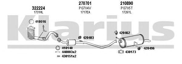 Exhaust System 631064E