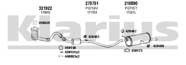 Exhaust System 631068E