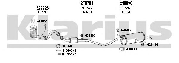 Exhaust System 631073E