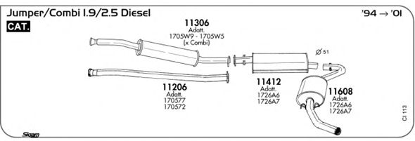 Exhaust System CI113