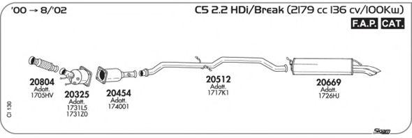 Exhaust System CI130