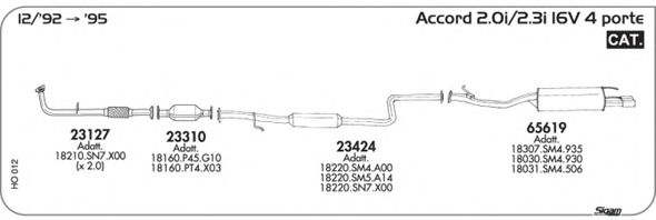 Exhaust System HO012