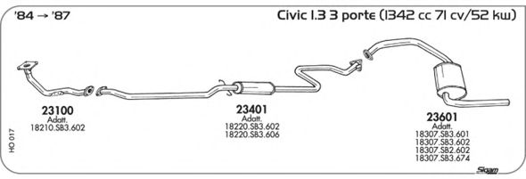 Exhaust System HO017