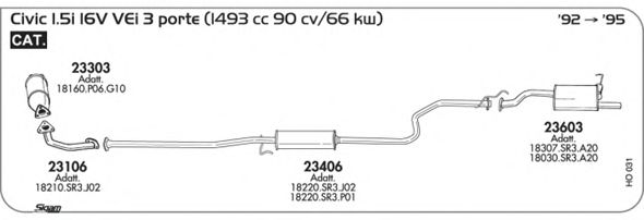 Exhaust System HO031