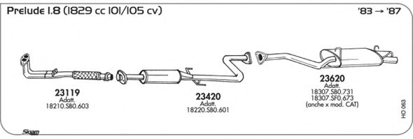 Exhaust System HO063