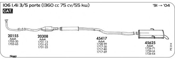 Exhaust System PE014