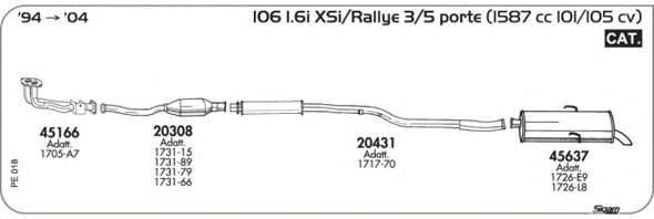 Exhaust System PE018