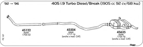 Exhaust System PE107