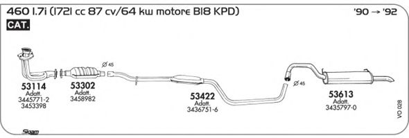 Exhaust System VO028