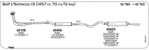 Exhaust System VW017