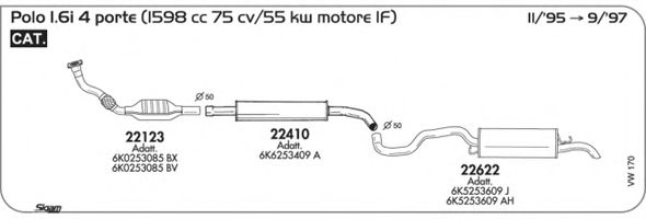 Exhaust System VW170