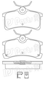 Brake Pad Set, disc brake IBR-1291