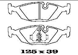 Kit de plaquettes de frein, frein à disque BL1227A2