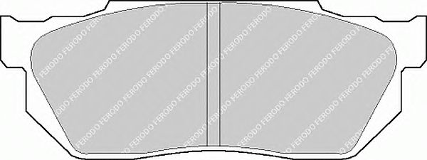 Комплект тормозных колодок, дисковый тормоз FDB300