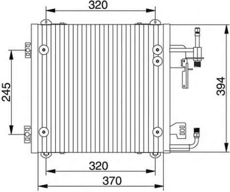 Condensator, airconditioning 8880400142