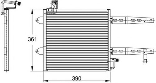 Condensator, airconditioning 8880400155