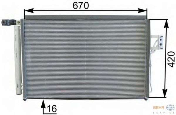 Condensator, airconditioning 8FC 351 303-191