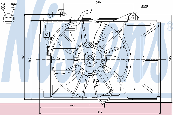 Fan, motor sogutmasi 85328