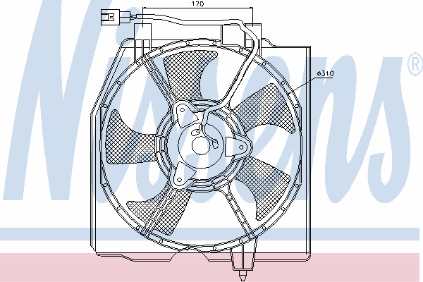 Fan, A/C condenser 85382
