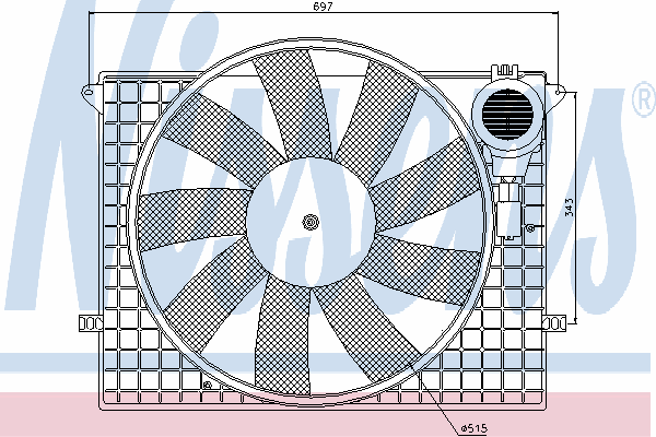 Fan, motor sogutmasi 85401