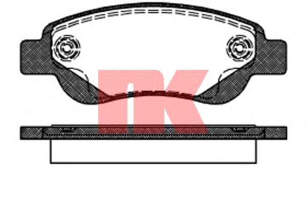 Brake Pad Set, disc brake 224572