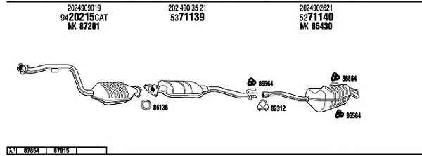 Exhaust System MB23024