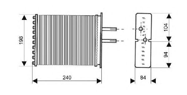 Heat Exchanger, interior heating QHR2134