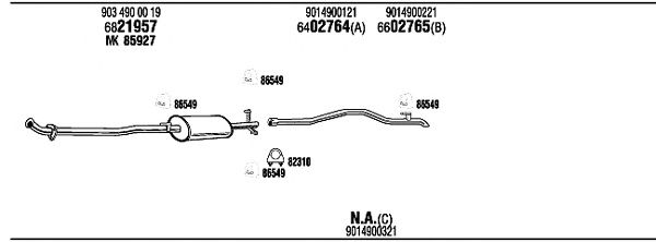 Exhaust System MB21002
