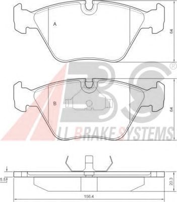 Brake Pad Set, disc brake 36650