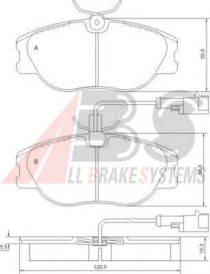 Brake Pad Set, disc brake 36800