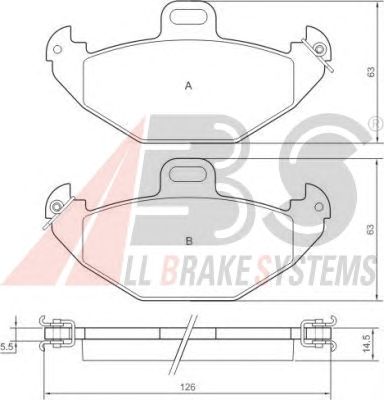 Brake Pad Set, disc brake 37051