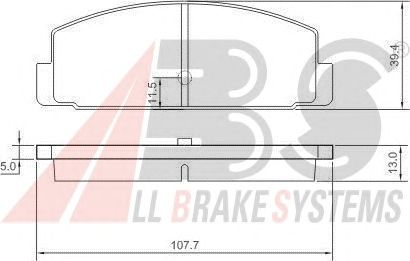 Brake Pad Set, disc brake 37067