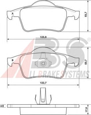 Brake Pad Set, disc brake 37098