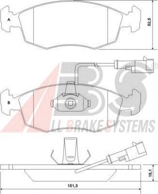 Brake Pad Set, disc brake 37122