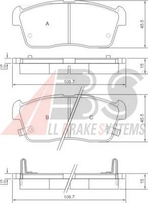 Brake Pad Set, disc brake 37222