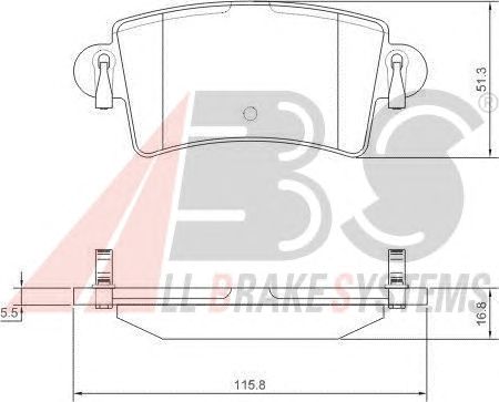 Brake Pad Set, disc brake 37289