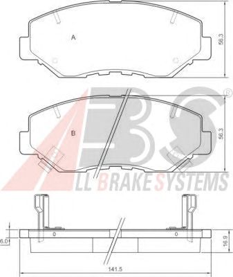 Brake Pad Set, disc brake 37424
