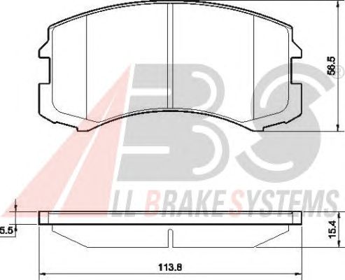 Brake Pad Set, disc brake 37491