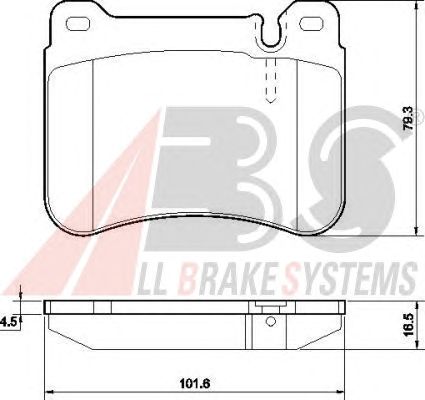 Brake Pad Set, disc brake 37506