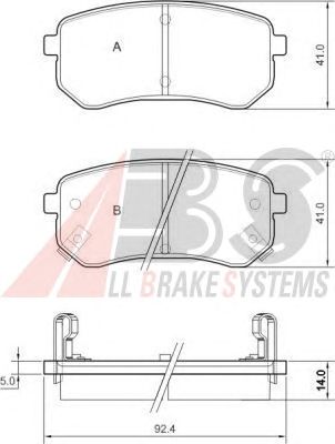 Brake Pad Set, disc brake 37515