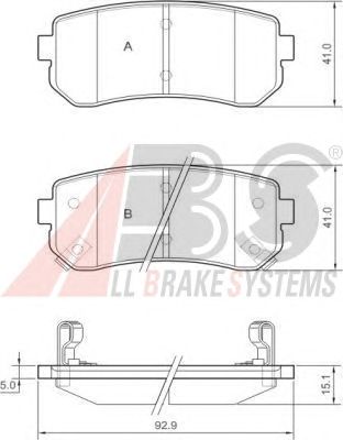 Brake Pad Set, disc brake 37533